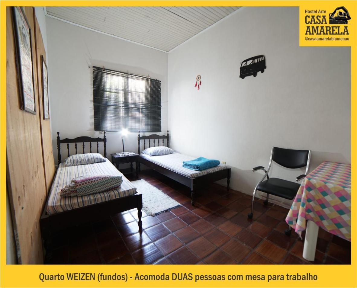 Casa Amarela Blumenau Hospedagem Alternativa Pansiyon Dış mekan fotoğraf